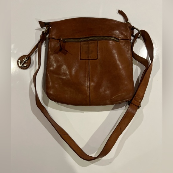 Harbour 2nd Crossbody Purse Brown Woven Leather - Picture 2 of 7